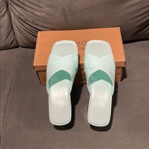 Moda Women's Mint Slide Sandals $15